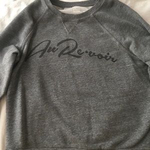 au revoir crew neck sweatshirt